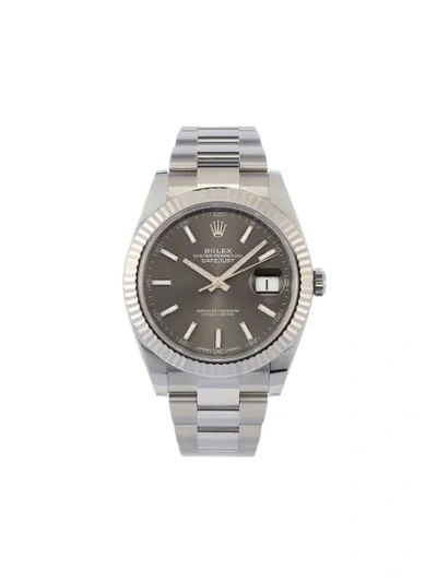 Shop Rolex 2020 Unworn Oyster Perpetual Datejust 41mm In Grey