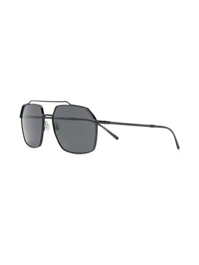 Shop Dolce & Gabbana Dg2250 Square-frame Sunglasses In Black