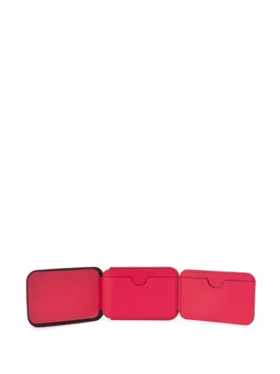 Shop Issey Miyake Structured Folded Wallet In Red