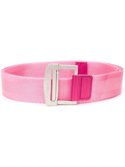 Shop Ambush Branded Buckle Belt In Pink