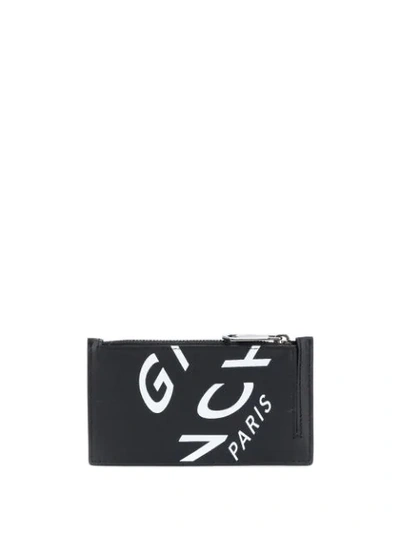 Shop Givenchy Logo-print Cardholder In Black