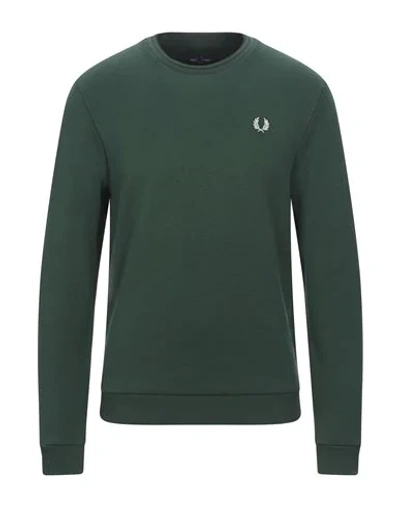 Shop Fred Perry Sweatshirt In Green