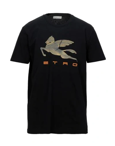 Shop Etro T-shirts In Black