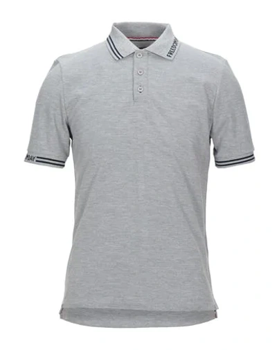 Shop Freedomday Polo Shirts In Grey