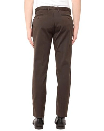 Shop Burberry Casual Pants In Dark Brown
