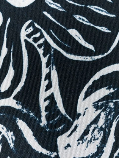 Off-white Flowers Silk Tie In Black