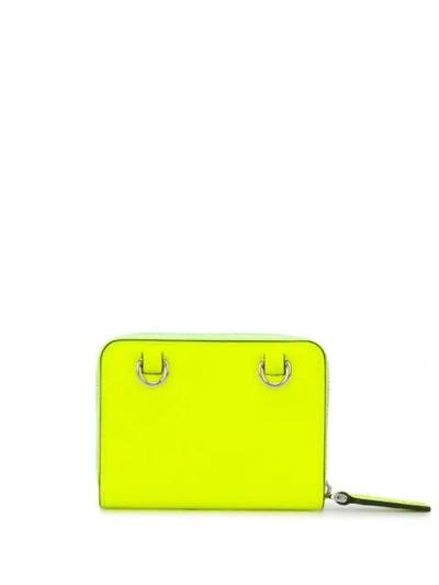 Shop Valentino Vltn Neck Strap Wallet In Yellow