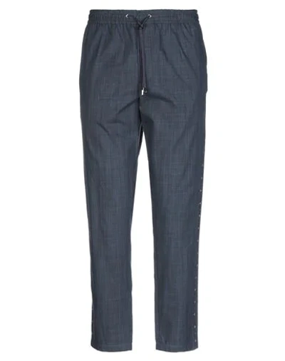 Shop Dolce & Gabbana Casual Pants In Dark Blue