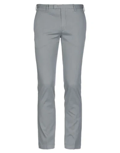 Shop Pt Torino Man Pants Grey Size 40 Cotton, Elastane