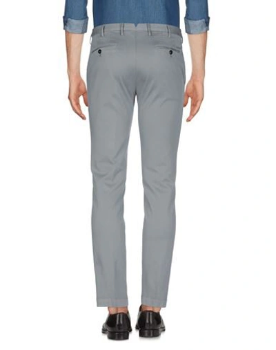 Shop Pt Torino Man Pants Grey Size 40 Cotton, Elastane