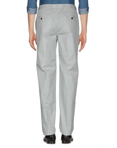 Shop Fedeli Man Pants Light Grey Size 42 Cotton