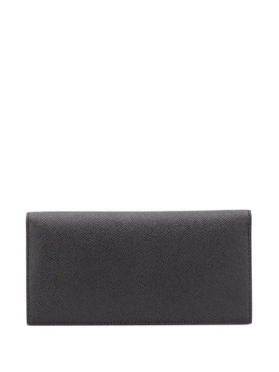 Shop Givenchy Eros Long Flap Wallet In Black