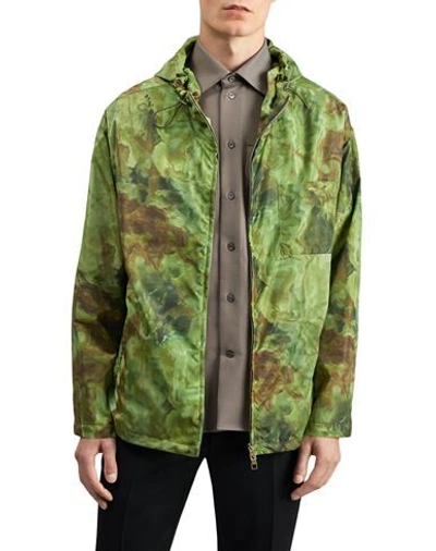 Shop Dunhill Man Jacket Military Green Size Xl Polyamide