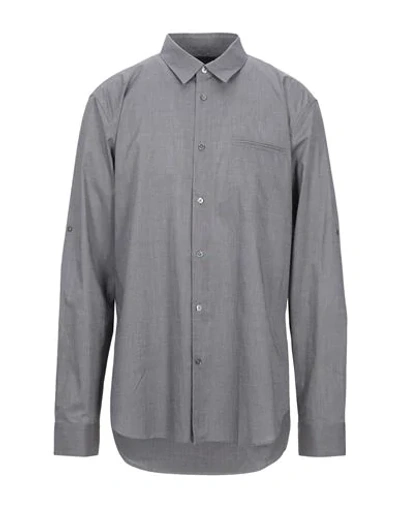 Shop John Varvatos Man Shirt Steel Grey Size S Cotton
