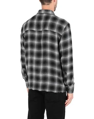 Shop Represent Flannel Shirt Man Shirt Steel Grey Size S Viscose, Wool
