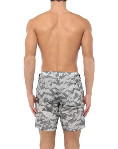 Shop Off-white Swim Shorts In Grey