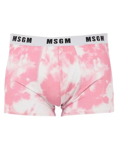 Shop Msgm Boxer In Pastel Pink
