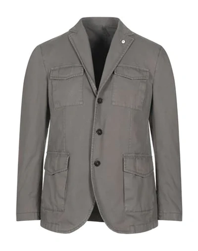 Shop Lubiam Suit Jackets In Grey