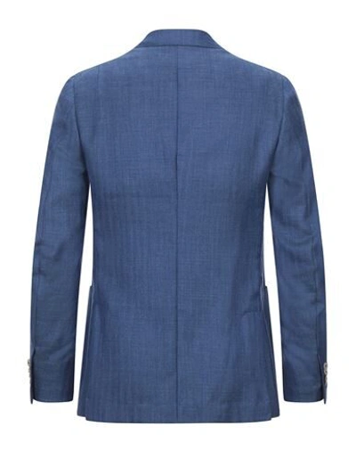 Shop Isaia Suit Jackets In Blue