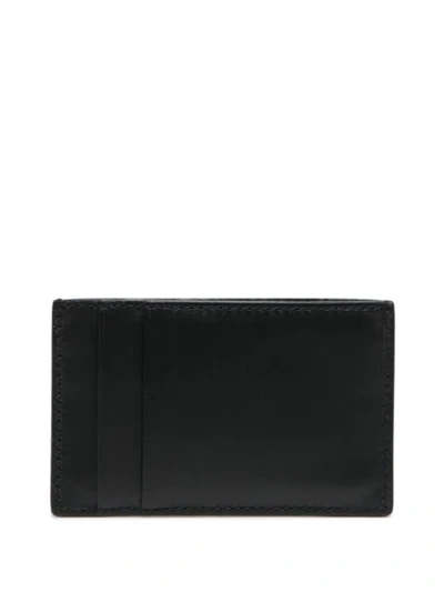 Shop Alexander Mcqueen Logo Print Cardholder In Black