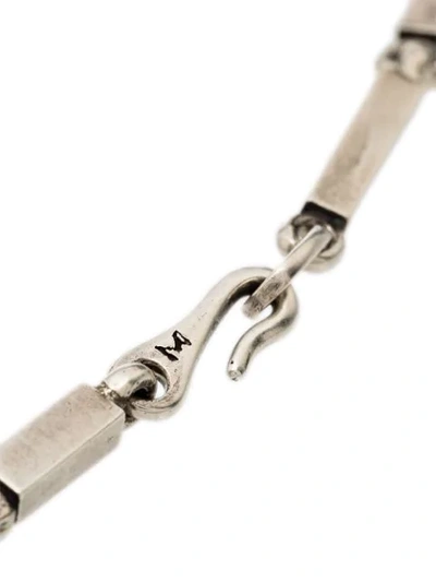 Shop M. Cohen Link Hook Bracelet In Silver
