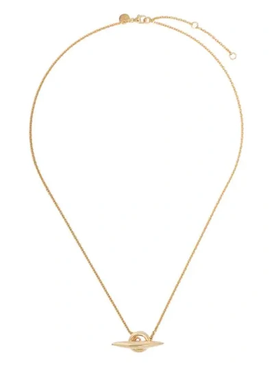 Shaun Leane Arc T-bar Necklace In Yellow Gold Vermeil