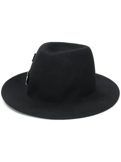 Shop Ann Demeulemeester Felted Fedora Hat In Black