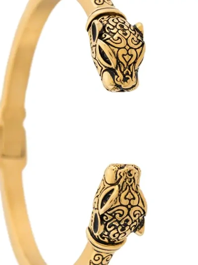 Shop Nialaya Jewelry Jaguar Head Bracelet In Gold