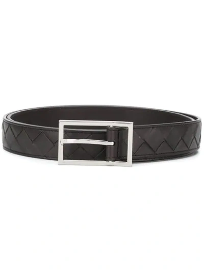 Shop Bottega Veneta Leather Belt In Brown