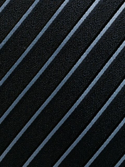 Shop Hugo Boss Diagonal-striped Silk Tie In Blue