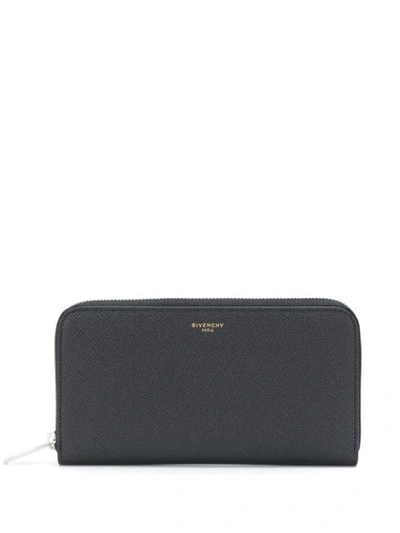 Shop Givenchy Logo Detail Wallet In Black