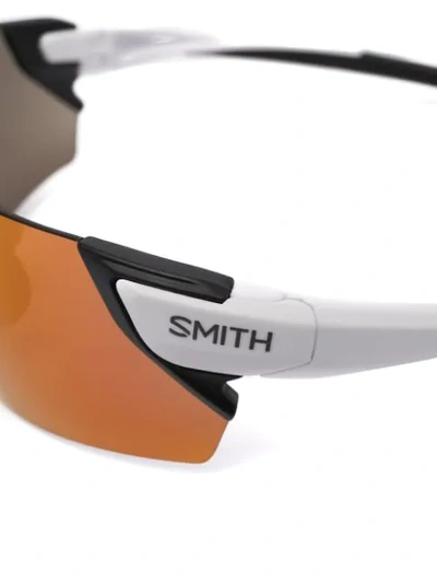 Shop Smith Mirror-lens Sunglasses In White