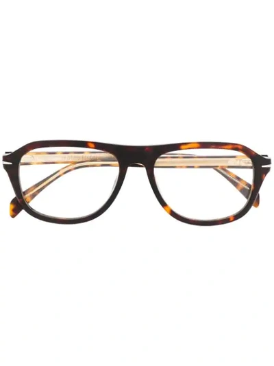 Shop David Beckham Eyewear Db 7006/g/cs Clip-on Sunglasses In Brown