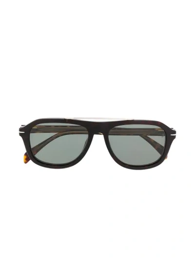 Shop David Beckham Eyewear Db 7006/g/cs Clip-on Sunglasses In Brown