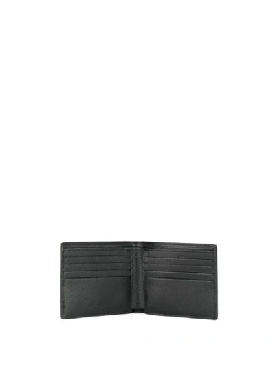 Shop Saint Laurent East/west Palm Tree Bi-fold Wallet In Black