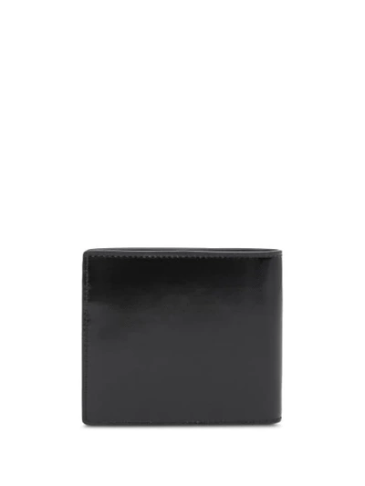 Shop Burberry Icon Stripe Bifold Wallet In Black