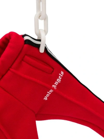 Shop Palm Angels Track Pants Keyring In Red