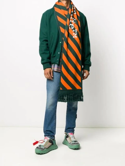 Shop Off-white Arrows Scarf In Orange