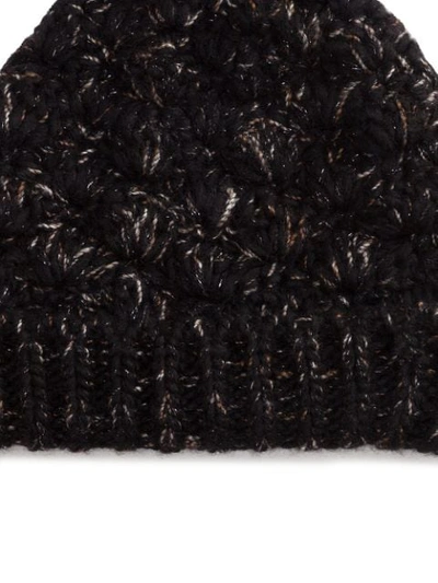 Shop Dolce & Gabbana Knitted Beanie In Black