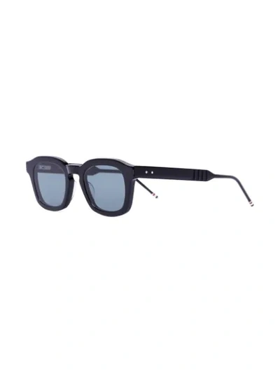 BLACK SQUARE FRAME ACETATE SUNGLASSES