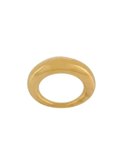 Shop All Blues Polished-effect Ring In Gold