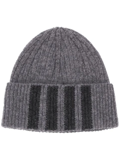 Shop Thom Browne 4-bar Stripe Hat In Grey