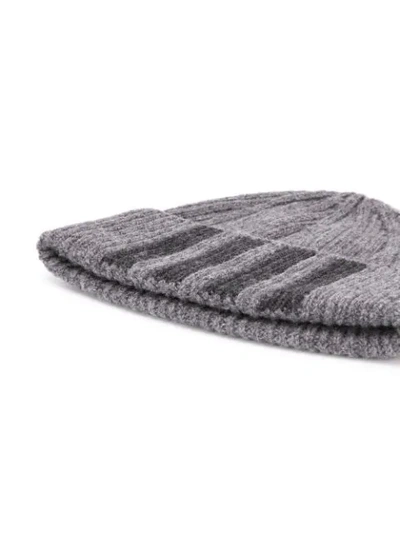 Shop Thom Browne 4-bar Stripe Hat In Grey