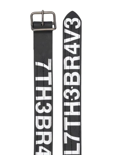 Shop Diesel 3d Logo Belt In Black