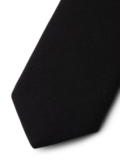 Shop Prada Classic Tie In Black