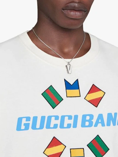 Shop Gucci V Letter Necklace In 0811 Undefined