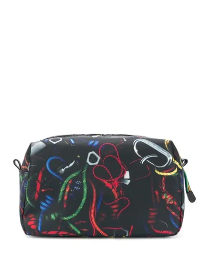 Shop Ps By Paul Smith Abstract-print Wash Bag In Black
