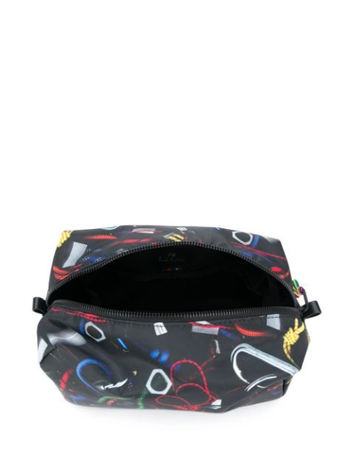 Shop Ps By Paul Smith Abstract-print Wash Bag In Black