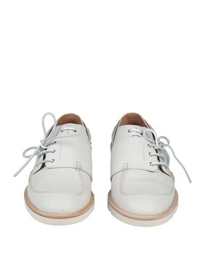 Shop Maison Margiela Lace-up Shoes In White