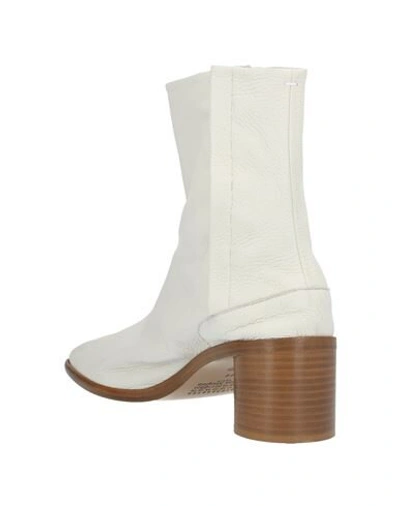 Shop Maison Margiela Boots In Ivory